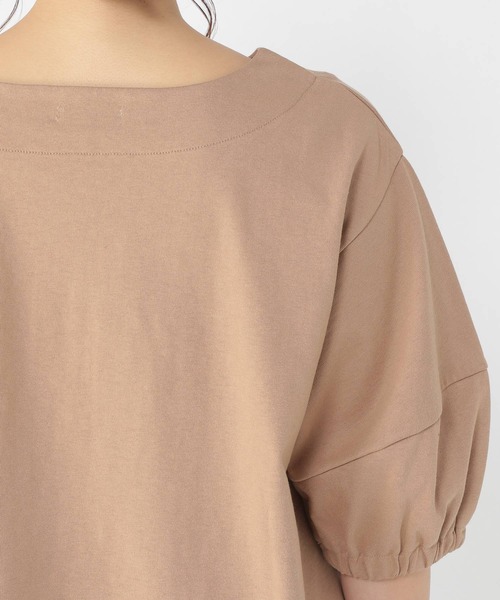 studio CLIP（スタディオクリップ）の「【キナリノ掲載商品】USAコットンパフスリーブプルオーバー（Tシャツ/カットソー・レディース・ベージュ/レッド/オフホワイト/グリーン/スモーク・MEDIUM/LARGE）」の9枚目の写真