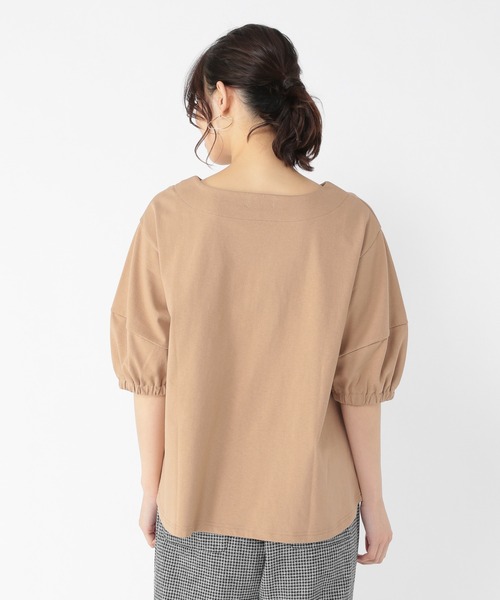 studio CLIP（スタディオクリップ）の「【キナリノ掲載商品】USAコットンパフスリーブプルオーバー（Tシャツ/カットソー・レディース・ベージュ/レッド/オフホワイト/グリーン/スモーク・MEDIUM/LARGE）」の12枚目の写真