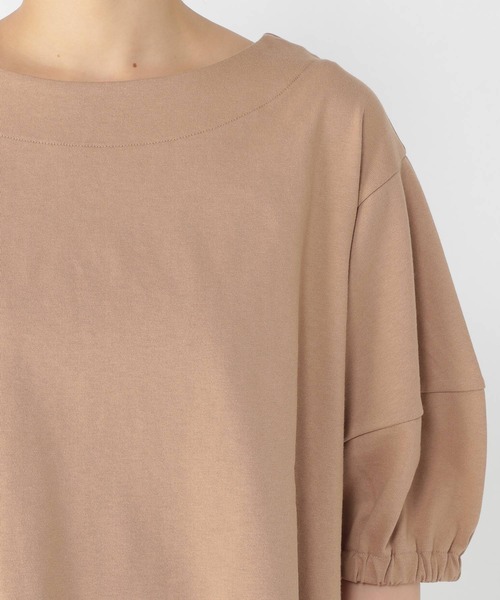 studio CLIP（スタディオクリップ）の「【キナリノ掲載商品】USAコットンパフスリーブプルオーバー（Tシャツ/カットソー・レディース・ベージュ/レッド/オフホワイト/グリーン/スモーク・MEDIUM/LARGE）」の17枚目の写真