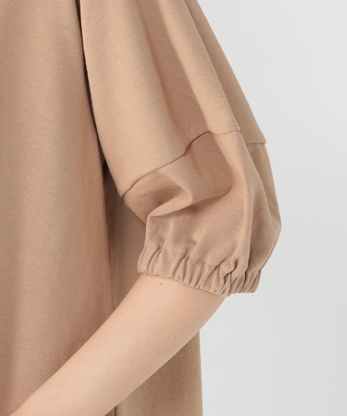 studio CLIP（スタディオクリップ）の「【キナリノ掲載商品】USAコットンパフスリーブプルオーバー（Tシャツ/カットソー・レディース・ベージュ/レッド/オフホワイト/グリーン/スモーク・MEDIUM/LARGE）」の18枚目の写真