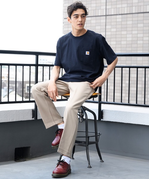 Carhartt(カーハート)の「Carhartt ヘビーウェイトロゴTシャツ(Tシャツ/カットソー・メンズ・ネイビー/グレー系その他/グリーン系その他/ブルー系その他/ピンク系その他/レッド系その他/オレンジ系その他/グレー系その他2/グレー系その他3/グリーン系その他2/グリーン系その他3/ブルー系その他2/オレンジ系その他2/サックスブルー系/サックスブルー系1・SMALL/MEDIUM/LARGE)」の20枚目の写真