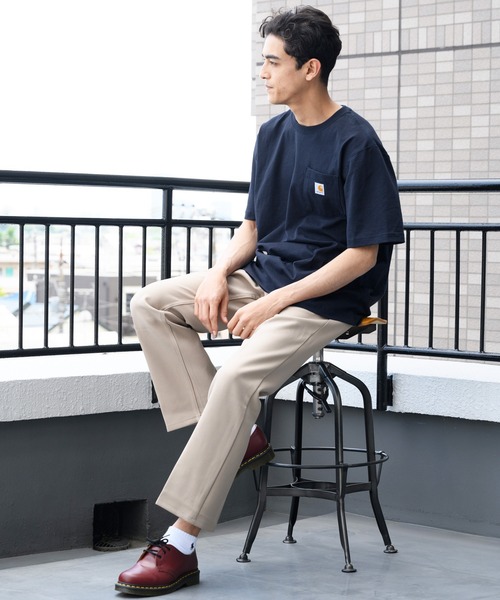 Carhartt(カーハート)の「Carhartt ヘビーウェイトロゴTシャツ(Tシャツ/カットソー・メンズ・ネイビー/グレー系その他/グリーン系その他/ブルー系その他/ピンク系その他/レッド系その他/オレンジ系その他/グレー系その他2/グレー系その他3/グリーン系その他2/グリーン系その他3/ブルー系その他2/オレンジ系その他2/サックスブルー系/サックスブルー系1・SMALL/MEDIUM/LARGE)」の18枚目の写真