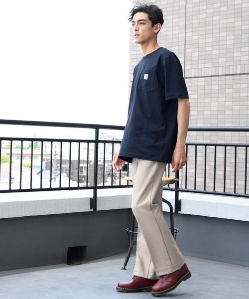 Carhartt(カーハート)の「Carhartt ヘビーウェイトロゴTシャツ(Tシャツ/カットソー・メンズ・ネイビー/グレー系その他/グリーン系その他/ブルー系その他/ピンク系その他/レッド系その他/オレンジ系その他/グレー系その他2/グレー系その他3/グリーン系その他2/グリーン系その他3/ブルー系その他2/オレンジ系その他2/サックスブルー系/サックスブルー系1・SMALL/MEDIUM/LARGE)」の16枚目の写真