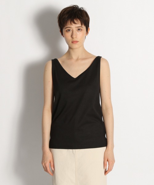 niko and...（ニコアンド）の「タンクトップ付きテレコシースループルオーバー（Tシャツ/カットソー・レディース・ベージュ/ブラック/オフホワイト・FREE）」の16枚目の写真