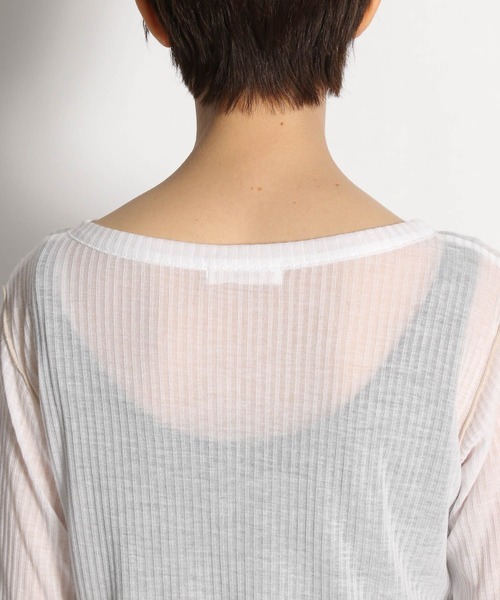 niko and...（ニコアンド）の「タンクトップ付きテレコシースループルオーバー（Tシャツ/カットソー・レディース・ベージュ/ブラック/オフホワイト・FREE）」の17枚目の写真