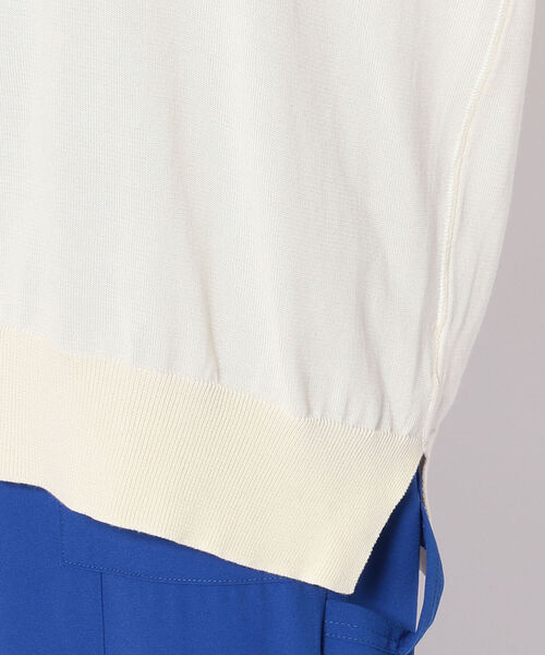 Lilly Lynque（リリーリン）の「LILLY LYNQUE（リリーリン）エコフィールニットトップス（ニット/セーター・レディース・ホワイト/ベージュ/イエロー・FREE）」の8枚目の写真