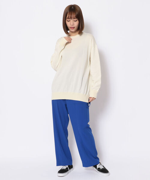 Lilly Lynque（リリーリン）の「LILLY LYNQUE（リリーリン）エコフィールニットトップス（ニット/セーター・レディース・ホワイト/ベージュ/イエロー・FREE）」の10枚目の写真