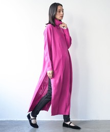 mili an deni（ミリアンデニ）の「タートルネックサイドスリットニットロングワンピース（ワンピース）」