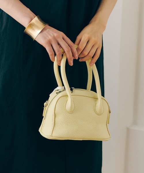 HALEY PESCA(ヘーリーペスカ)の「HALEY PESCA/2WAY カラーミニハンド&ショルダーバッグ(ハンドバッグ・レディース・ブラック/イエロー/ブルー・FREE)」の1枚目の写真