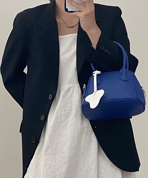 HALEY PESCA(ヘーリーペスカ)の「HALEY PESCA/2WAY カラーミニハンド&ショルダーバッグ(ハンドバッグ・レディース・ブラック/イエロー/ブルー・FREE)」の3枚目の写真