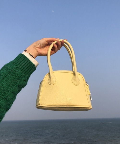 HALEY PESCA(ヘーリーペスカ)の「HALEY PESCA/2WAY カラーミニハンド&ショルダーバッグ(ハンドバッグ・レディース・ブラック/イエロー/ブルー・FREE)」の4枚目の写真