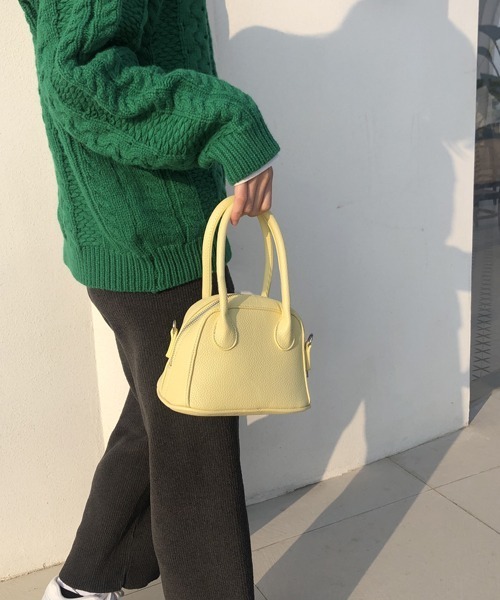 HALEY PESCA(ヘーリーペスカ)の「HALEY PESCA/2WAY カラーミニハンド&ショルダーバッグ(ハンドバッグ・レディース・ブラック/イエロー/ブルー・FREE)」の5枚目の写真