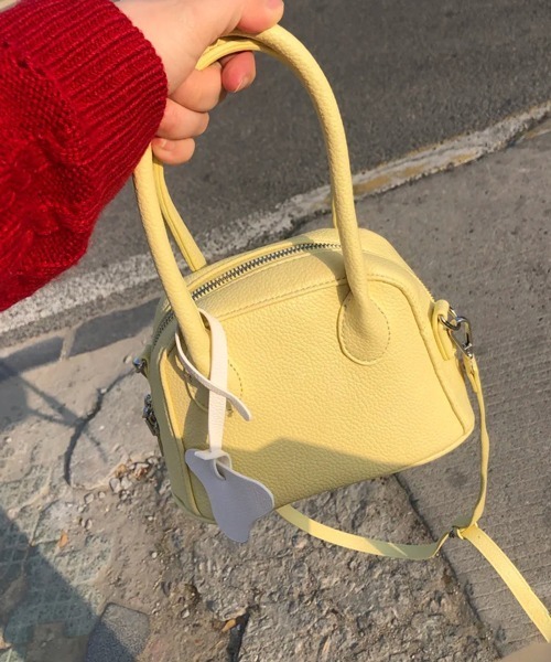 HALEY PESCA(ヘーリーペスカ)の「HALEY PESCA/2WAY カラーミニハンド&ショルダーバッグ(ハンドバッグ・レディース・ブラック/イエロー/ブルー・FREE)」の10枚目の写真