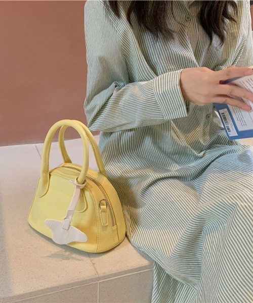 HALEY PESCA(ヘーリーペスカ)の「HALEY PESCA/2WAY カラーミニハンド&ショルダーバッグ(ハンドバッグ・レディース・ブラック/イエロー/ブルー・FREE)」の8枚目の写真