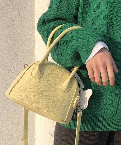 HALEY PESCA(ヘーリーペスカ)の「HALEY PESCA/2WAY カラーミニハンド&ショルダーバッグ(ハンドバッグ・レディース・ブラック/イエロー/ブルー・FREE)」の7枚目の写真