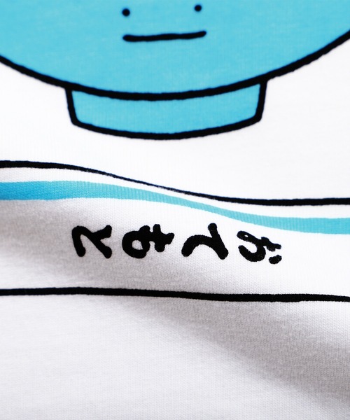 Design Tshirts Store graniph（デザイン　ティーシャツ　ストア　グラニフ）の「タマゴカケゴハンクン｜Tシャツ(ホワイト)（Tシャツ/カットソー・メンズ・ホワイト・MEDIUM/X-LARGE/LARGE/SMALL/X-SMALL）」の9枚目の写真