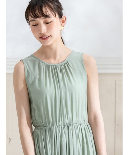 fifth(フィフス)の「バックリボンティアードワンピース(ワンピース・レディース・ピンク/ミント/グレイッシュベージュ・SMALL/MEDIUM)」の12枚目の写真