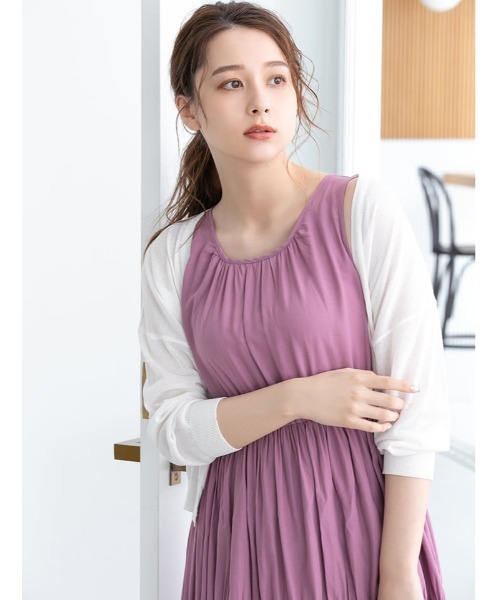 fifth(フィフス)の「バックリボンティアードワンピース(ワンピース・レディース・ピンク/ミント/グレイッシュベージュ・SMALL/MEDIUM)」の15枚目の写真