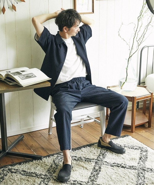 JOURNAL STANDARD relume（ジャーナルスタンダード　レリューム）の「ドライシアサッカー アクティブパンツ（スラックス・メンズ・ネイビー/カーキ/ベージュ・LARGE/MEDIUM）」の20枚目の写真