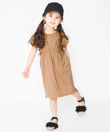 BRANSHES | 【UVカット】ウエストギャザー半袖ワンピース(ワンピース)