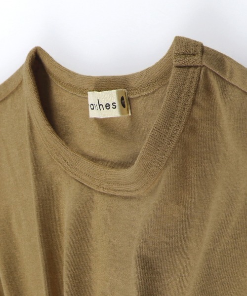 BRANSHES（ブランシェス）の「【UVカット】ウエストギャザー半袖ワンピース（ワンピース・キッズ・ピンク/ブラウン・80ｃｍ/90cm/100cm/110cm/120cm/130cm/140cm/150cm）」の21枚目の写真