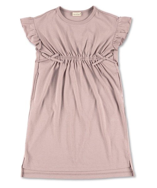 BRANSHES（ブランシェス）の「【UVカット】ウエストギャザー半袖ワンピース（ワンピース・キッズ・ピンク/ブラウン・80ｃｍ/90cm/100cm/110cm/120cm/130cm/140cm/150cm）」の10枚目の写真