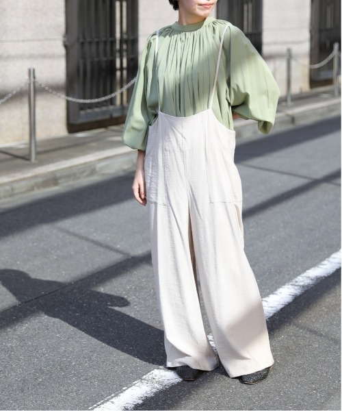 sakishimatokyo（サキシマトーキョー）の「【ZOZO限定】サキシマamp「ワッシャーサロペット」（サロペット/オーバーオール・レディース・ブラック/グリーン/グレイッシュベージュ・FREE）」の7枚目の写真