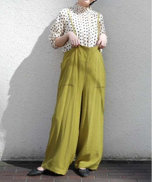 sakishimatokyo（サキシマトーキョー）の「【ZOZO限定】サキシマamp「ワッシャーサロペット」（サロペット/オーバーオール・レディース・ブラック/グリーン/グレイッシュベージュ・FREE）」の10枚目の写真