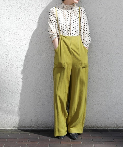 sakishimatokyo（サキシマトーキョー）の「【ZOZO限定】サキシマamp「ワッシャーサロペット」（サロペット/オーバーオール・レディース・ブラック/グリーン/グレイッシュベージュ・FREE）」の11枚目の写真