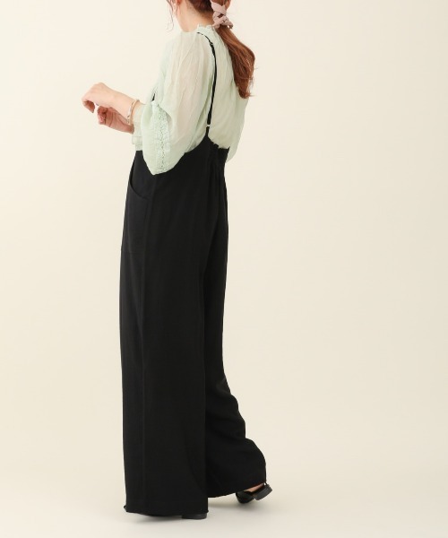 sakishimatokyo（サキシマトーキョー）の「【ZOZO限定】サキシマamp「ワッシャーサロペット」（サロペット/オーバーオール・レディース・ブラック/グリーン/グレイッシュベージュ・FREE）」の5枚目の写真