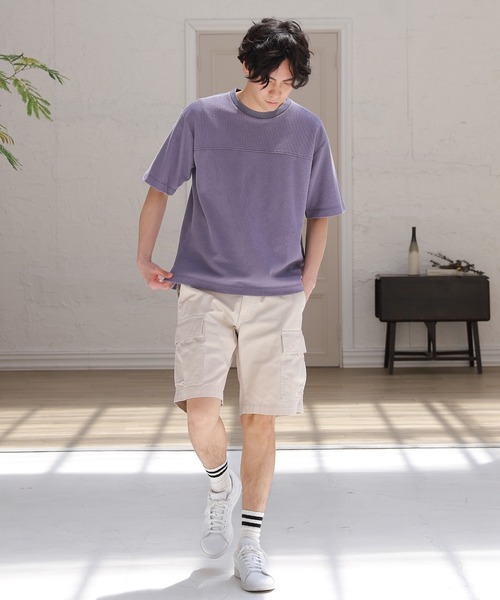 LAKOLE（ラコレ）の「イージーカーゴショーツ / 949597（デニムパンツ・メンズ・ライトブルー/ネイビー/アイボリー・MEDIUM/LARGE）」の18枚目の写真