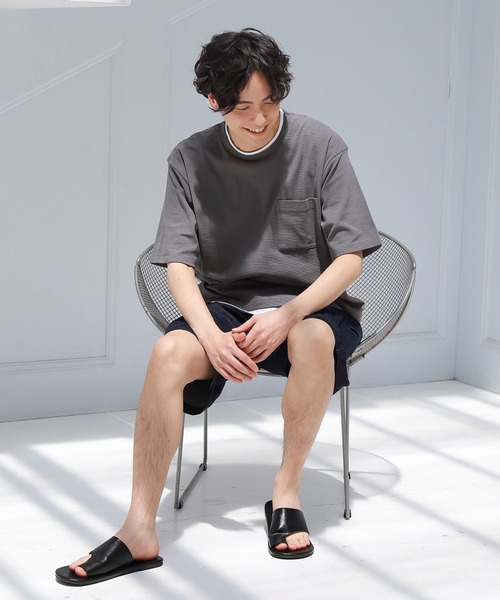 LAKOLE（ラコレ）の「イージーカーゴショーツ / 949597（デニムパンツ・メンズ・ライトブルー/ネイビー/アイボリー・MEDIUM/LARGE）」の10枚目の写真