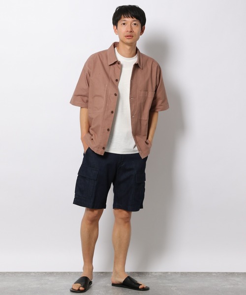 LAKOLE（ラコレ）の「イージーカーゴショーツ / 949597（デニムパンツ・メンズ・ライトブルー/ネイビー/アイボリー・MEDIUM/LARGE）」の15枚目の写真