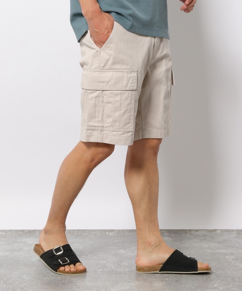 LAKOLE（ラコレ）の「イージーカーゴショーツ / 949597（デニムパンツ・メンズ・ライトブルー/ネイビー/アイボリー・MEDIUM/LARGE）」の21枚目の写真