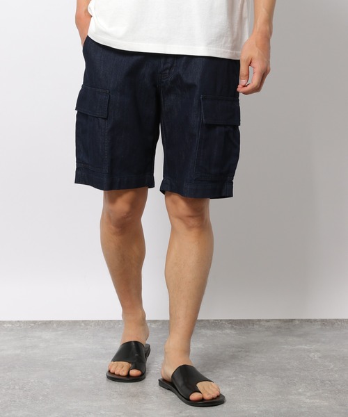 LAKOLE（ラコレ）の「イージーカーゴショーツ / 949597（デニムパンツ・メンズ・ライトブルー/ネイビー/アイボリー・MEDIUM/LARGE）」の20枚目の写真