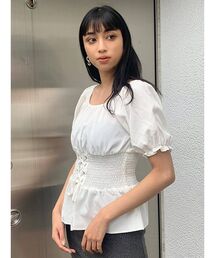 EMODA | ウエストマークオフショルダートップ(シャツ/ブラウス)