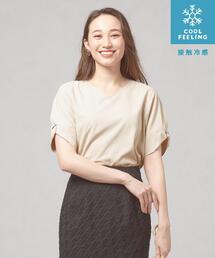 ＜closet story＞CSC ツイスト スリーブ ブラウス [接触冷感]