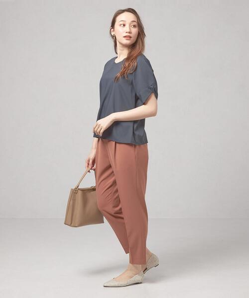 THE STATION STORE（ザ ステーション ストア）の「＜closet story＞CSC ツイスト スリーブ ブラウス [接触冷感]（シャツ/ブラウス・レディース・ネイビー/ナチュラル・FREE）」の7枚目の写真