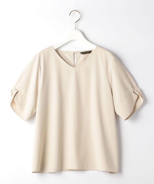 THE STATION STORE（ザ ステーション ストア）の「＜closet story＞CSC ツイスト スリーブ ブラウス [接触冷感]（シャツ/ブラウス・レディース・ネイビー/ナチュラル・FREE）」の21枚目の写真