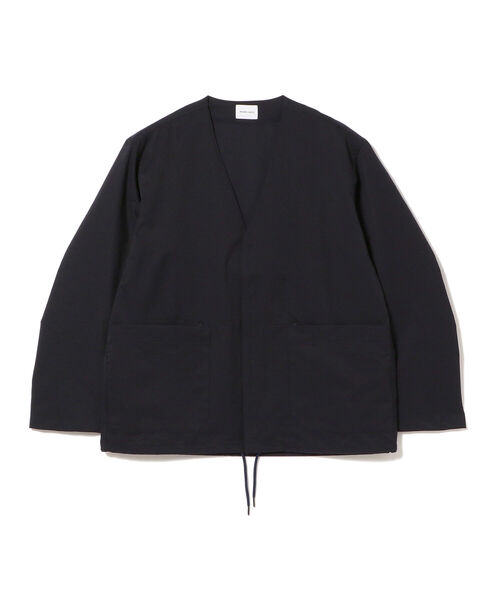 BEAMS LIGHTS（ビームスライツ）の「BEAMS LIGHTS / COOL DOTS(R) カーディガン (セットアップ対応/通気性/ストレッチ性)（ノーカラージャケット・メンズ・ネイビー/オリーブ・SMALL/MEDIUM/LARGE）」の9枚目の写真