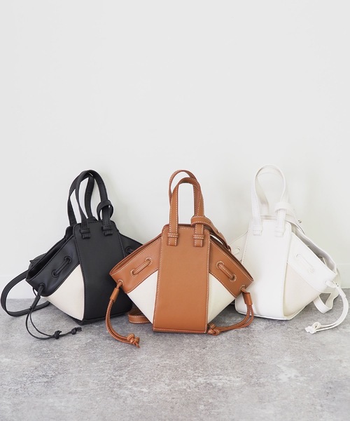 Riberry（リベリー）の「レザー＆キャンバスバッグ（ハンドバッグ・レディース・ホワイト/ブラック/ブラウン/グレイッシュベージュ・FREE）」の18枚目の写真