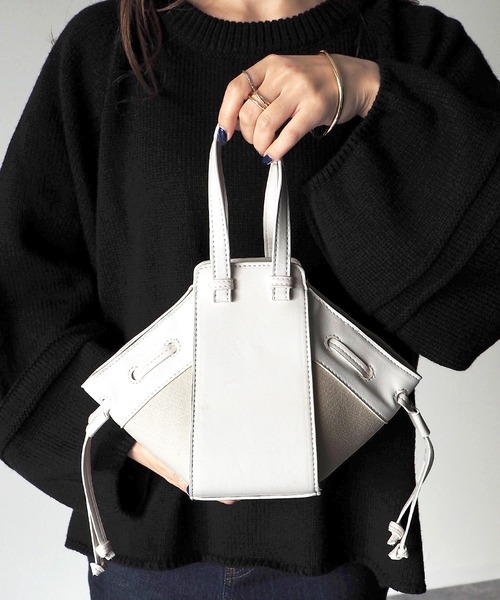 Riberry（リベリー）の「レザー＆キャンバスバッグ（ハンドバッグ・レディース・ホワイト/ブラック/ブラウン/グレイッシュベージュ・FREE）」の22枚目の写真