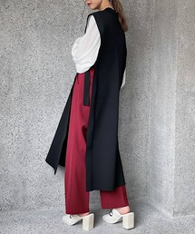 PAGEBOY | サイドベルトロングベスト(ワンピース)