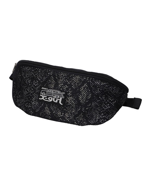 X-girl(エックスガール)の「X-girl × JIMMY’Z HIP BAG(ボディバッグ/ウエストポーチ・レディース・グリーン/マルチ・ONE SIZE)」の4枚目の写真