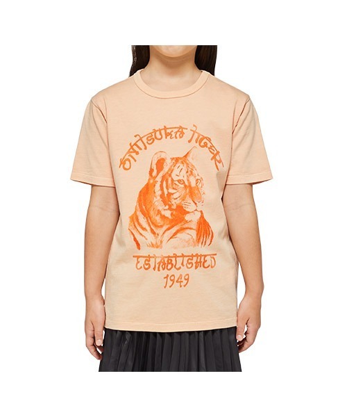 Onitsuka Tiger（オニツカタイガー）の「KIDS GRAPHIC TEE（Tシャツ/カットソー・キッズ・ピンク/ホワイト・120/130/140/110）」の2枚目の写真