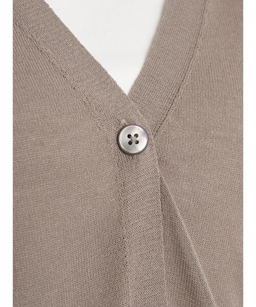 earth music&ecology（アースミュージックアンドエコロジー）の「シアーbigカーディガン ＊（カーディガン/ボレロ・レディース・ホワイト系その他2/グレイッシュベージュ/ミント・FREE）」の11枚目の写真