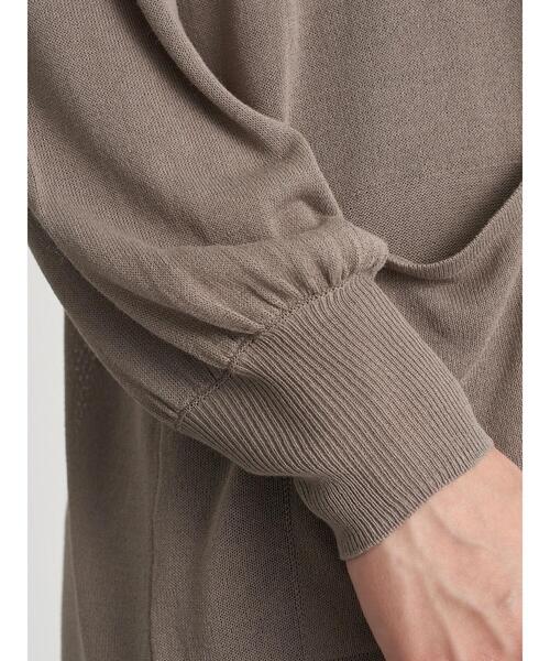 earth music&ecology（アースミュージックアンドエコロジー）の「シアーbigカーディガン ＊（カーディガン/ボレロ・レディース・ホワイト系その他2/グレイッシュベージュ/ミント・FREE）」の13枚目の写真