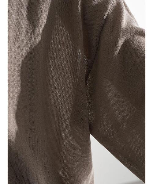 earth music&ecology（アースミュージックアンドエコロジー）の「シアーbigカーディガン ＊（カーディガン/ボレロ・レディース・ホワイト系その他2/グレイッシュベージュ/ミント・FREE）」の15枚目の写真