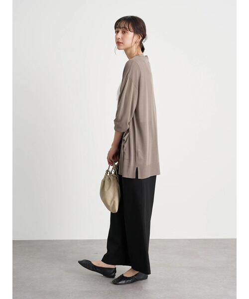 earth music&ecology（アースミュージックアンドエコロジー）の「シアーbigカーディガン ＊（カーディガン/ボレロ・レディース・ホワイト系その他2/グレイッシュベージュ/ミント・FREE）」の18枚目の写真