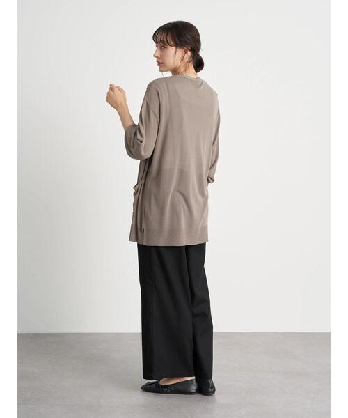 earth music&ecology（アースミュージックアンドエコロジー）の「シアーbigカーディガン ＊（カーディガン/ボレロ・レディース・ホワイト系その他2/グレイッシュベージュ/ミント・FREE）」の19枚目の写真